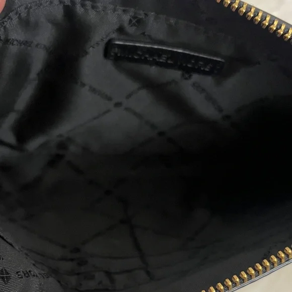 Michael Kors Black Pebbled Leather Wristlet - Picture 9 of 12